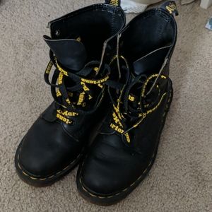 Slightly worn Dr. Martens